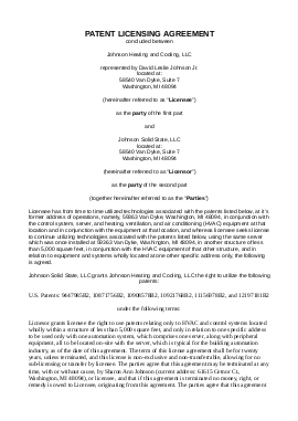 CoolingLogic™ License Agreement with Johnson Heating and Cooling, LLC